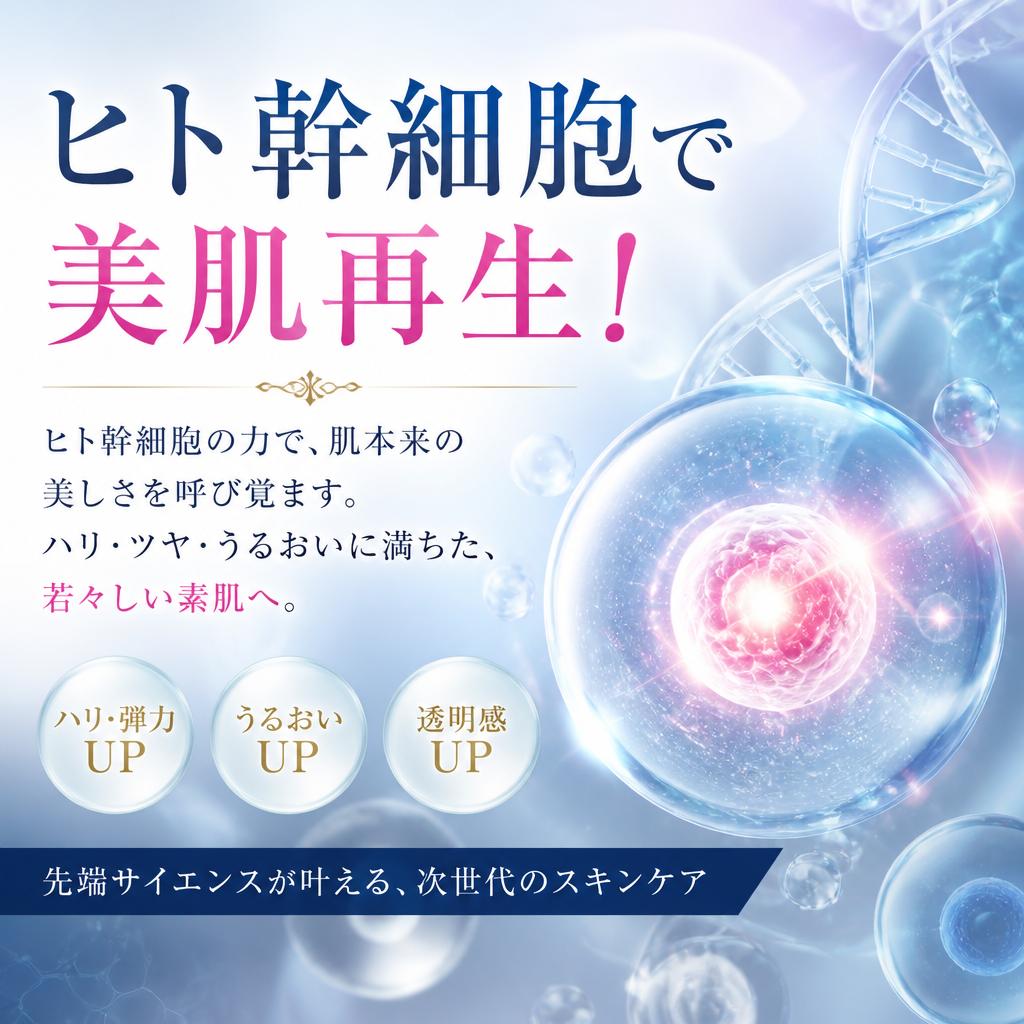 ヒト幹細胞で美肌再生！
