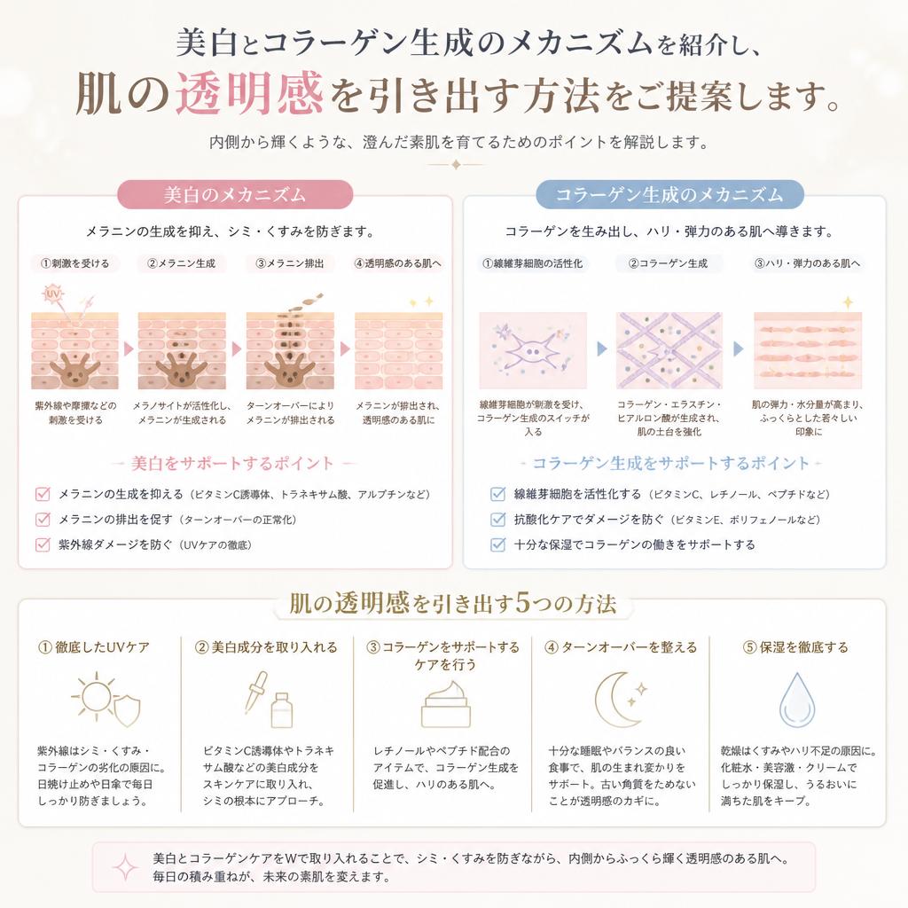 2. 美白とコラーゲンの関係