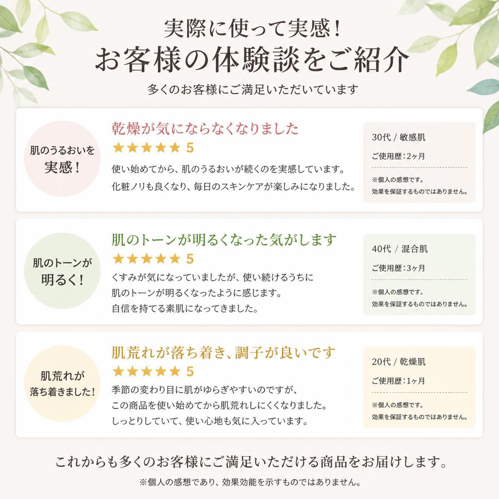 4. 実際の使用者の声