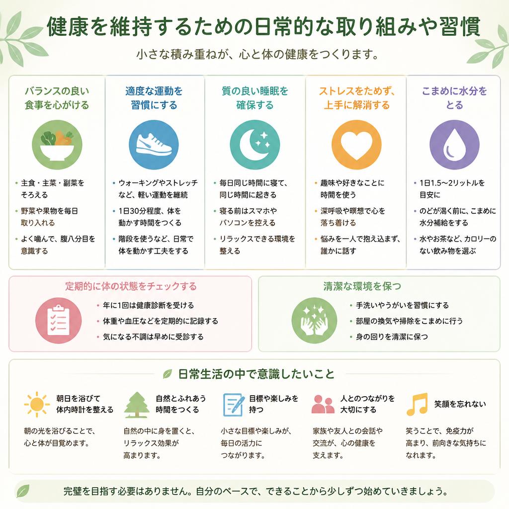 理想的な生活習慣の実践